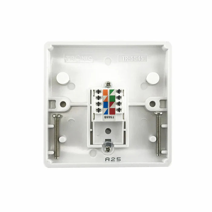 Tv & Data Single Outlet White — TR5545