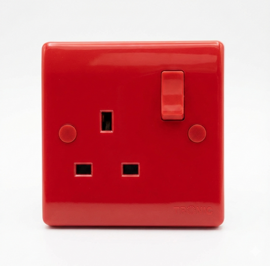 Switch Socket Single Red — TR5113R