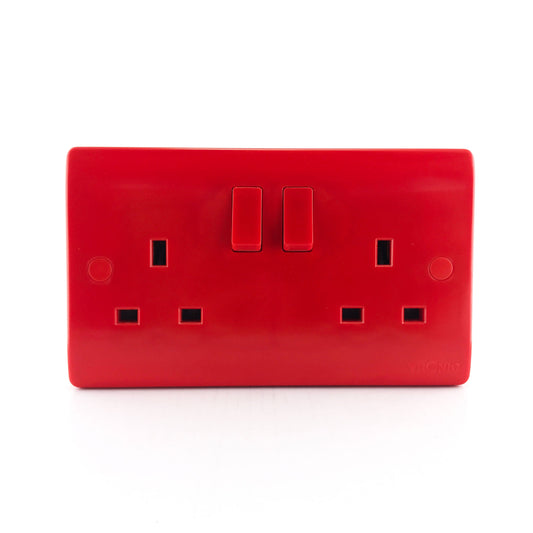 Basic Twin Standard Socket Red — TR5213R