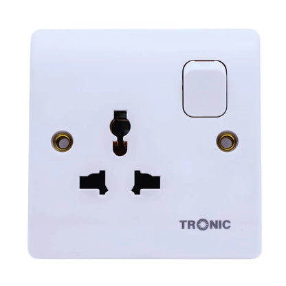 Universal Single Outlet Button White — TR 5113-UNIV