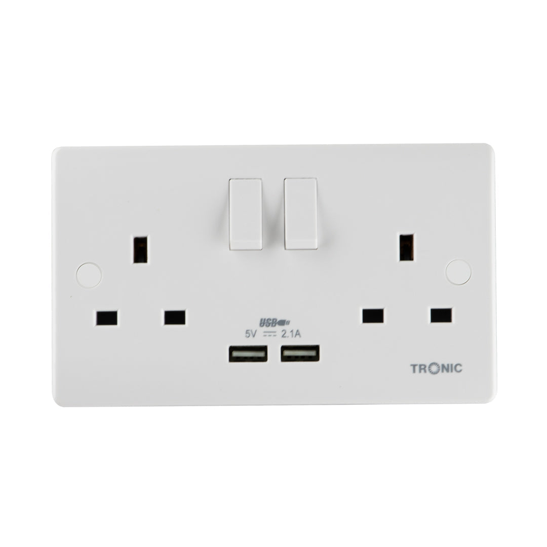 Universal Double Outlet Usb — TR 5213-UB