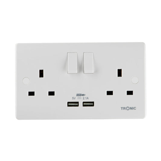 Universal Double Outlet Usb — TR 5213-UB