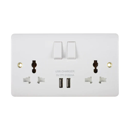 Universal Double Outlet Usb — TR 5213-UNIV-UB