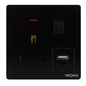 Premium Single Outlet Black — TS 5113-UB-BK