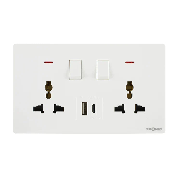 Premium Double Outlet Black — TS 5213-UN-UB-BK