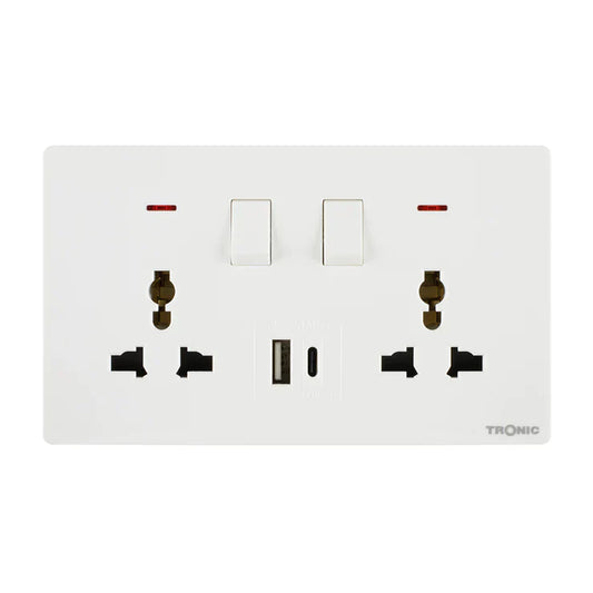 Premium Double Outlet Black — TS 5213-UN-UB-BK