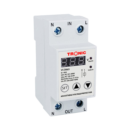 Voltage Protector Adjustable 63A — VS DR63