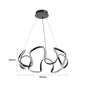 Chandelier 80W Tri-Colour Brown — WH 2024-04-BR-TC