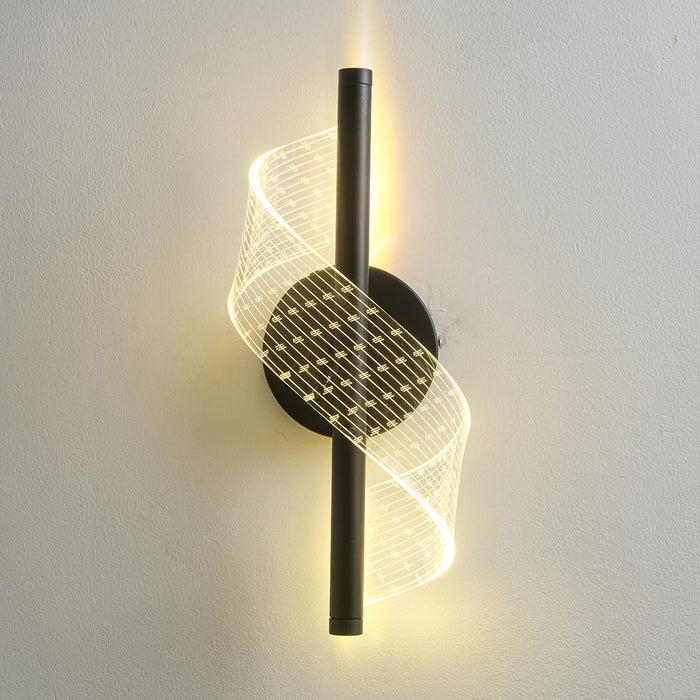 Wall Light 6W Tri-Colour Black — WH 2506-BK-TC