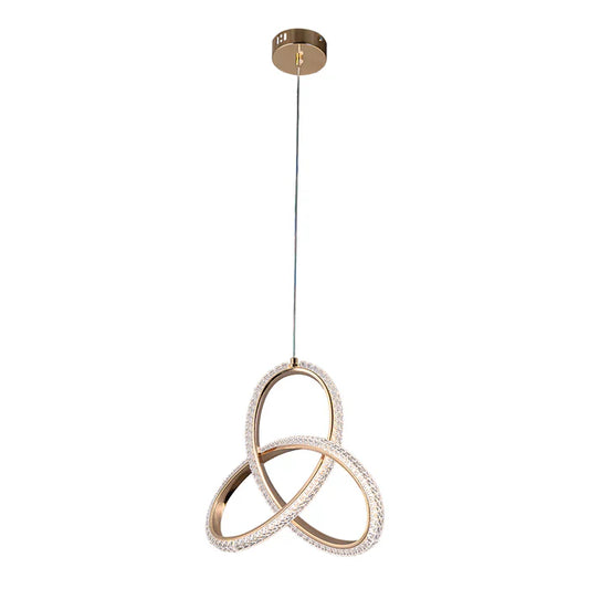 Chandelier 30W Tri-Colour Gold — WH 25CL-01-GO-TC