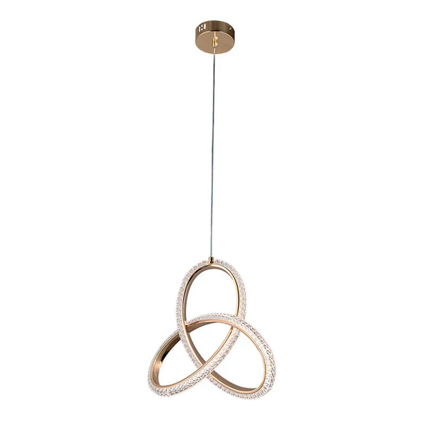 Chandelier 30W Tri-Colour Gold — WH 25CL-01-GO-TC