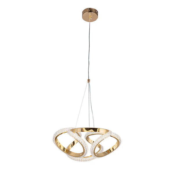 Chandelier E27 50W Tri-Colour Gold — WH 25CL-05-GO-TC