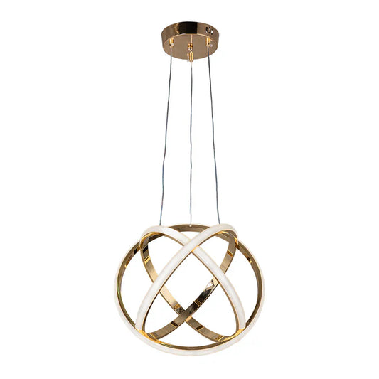 Chandelier 60W Tri-Colour Gold — WH 25CL-07-GO-TC