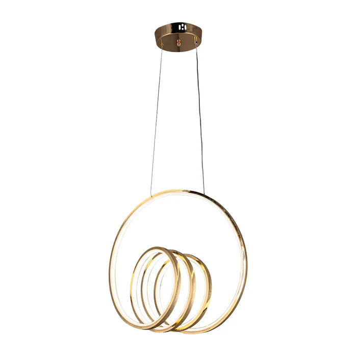Chandelier 70W Tri-Colour Gold — WH 25CL-08-GO-TC