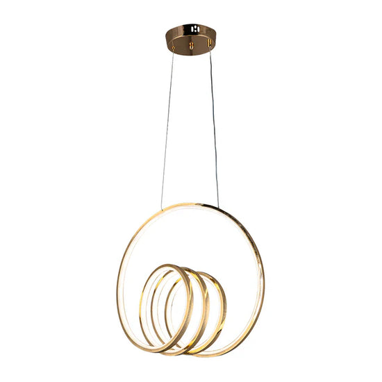 Chandelier 70W Tri-Colour Gold — WH 25CL-08-GO-TC