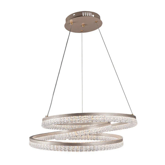 Chandelier 70W Tri-Colour Gold — WH 25CL-09-GO-TC