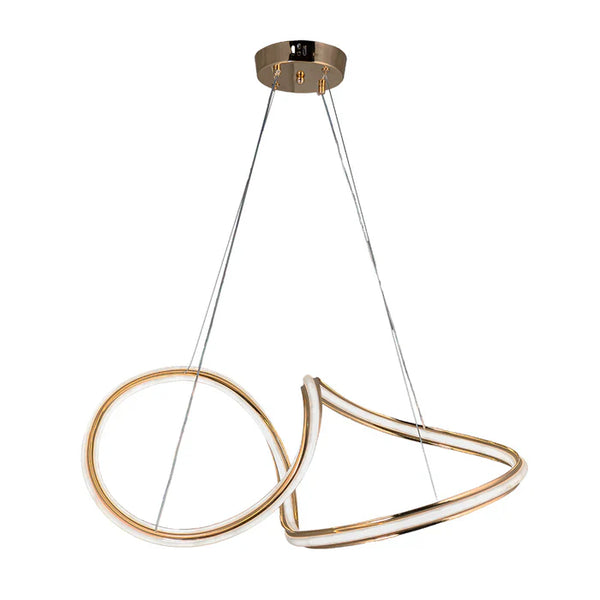 Chandelier 100W Tri-Colour Gold — WH 25CL-14-GO-TC