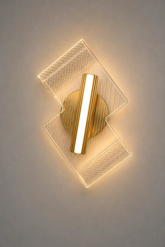 Decorative Wall Light LED 7W IP54 Warm White Gold — WH 2602-20-GO-WW