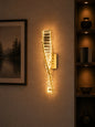 Twisted Crystal LED Wall Sconce Light LED 20W Tri-Colour Gold — WH 2616-01-GO-TC
