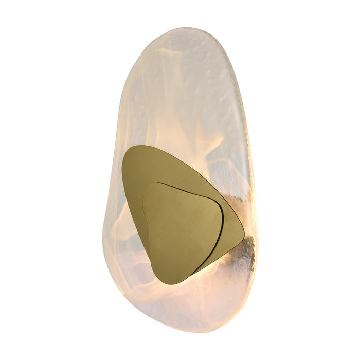 Sleek Gold & Clear Glass LED Wall Light  — WH 2622-GO-TC