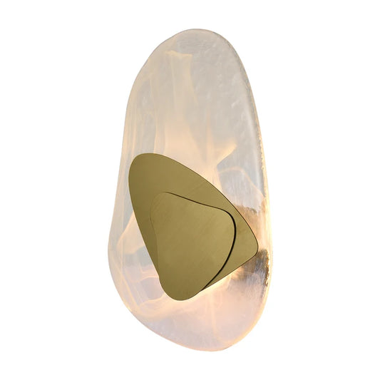 Sleek Gold & Clear Glass LED Wall Light — WH 2622-GO-TC
