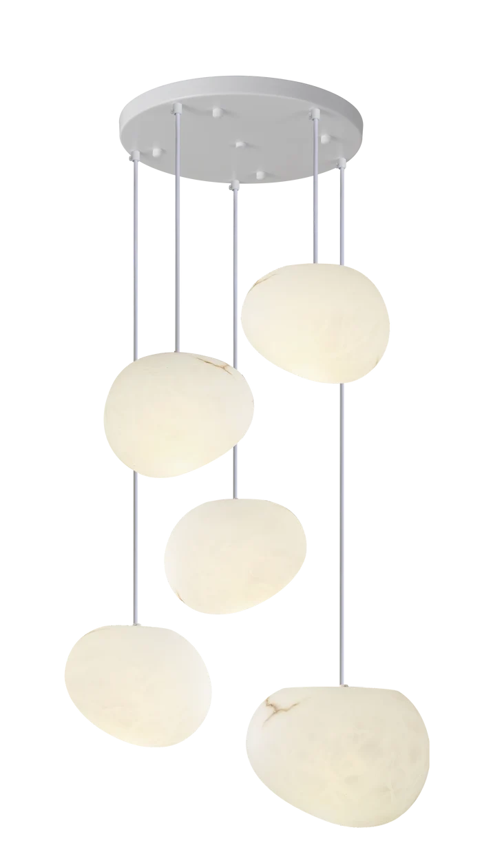 Modern Elegant 5-Light Pendant Lamp — WH 2627-0305-WH