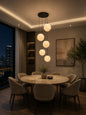 5-Light Globe Chandelier Light 6×G9 White — WH 26G9-0105-WH