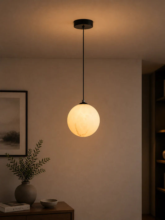 Mini Globe Pendant Light 1×G9 White — WH 26G9-011A-WH