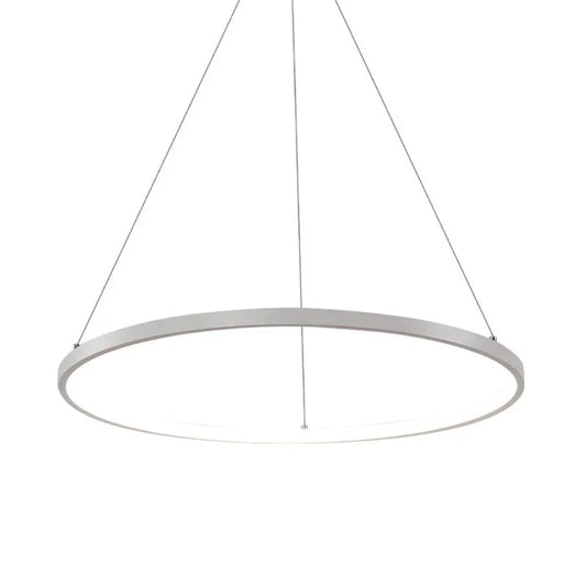 Chandelier Simple Circular Led Warm White — WH 9851-30-WH-WW