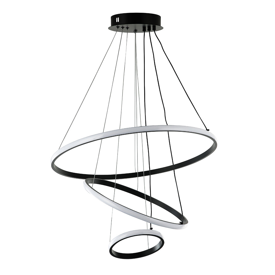 Chandelier 75W Tri-Colour Black — WH 2024-02-BK-TC