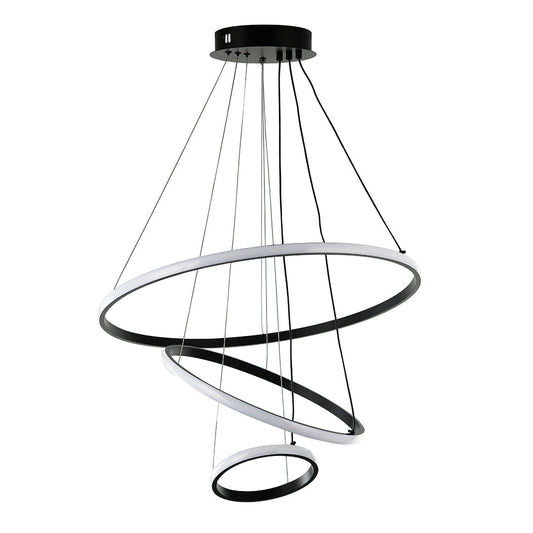 Chandelier 75W Tri-Colour Black — WH 2024-02-BK-TC