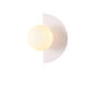 Wall Light Modern Half-Moon Frosted White — WH 2024-G901-20-WH
