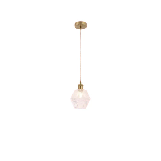 Pendant Light E27 Geometric — PL 2024-14-GL-CL