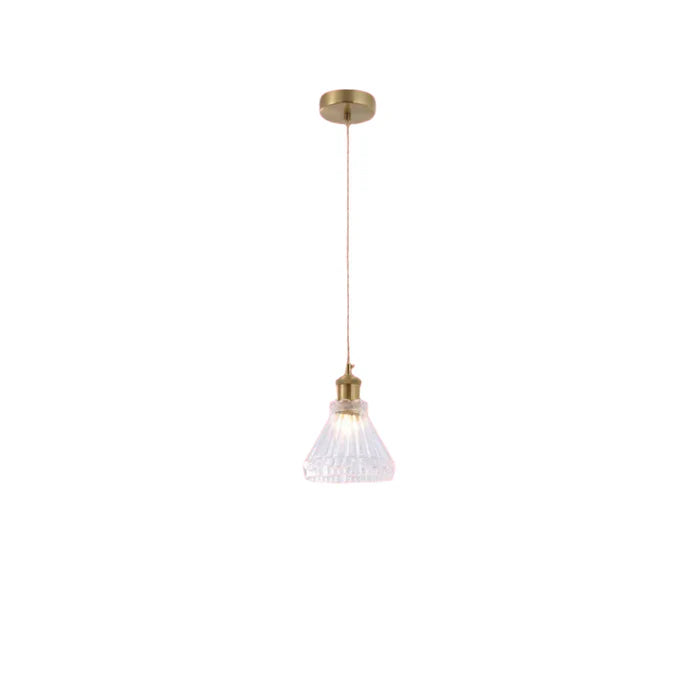 Pendant Light E27 Crystal — PL 2024-15-GL-CL
