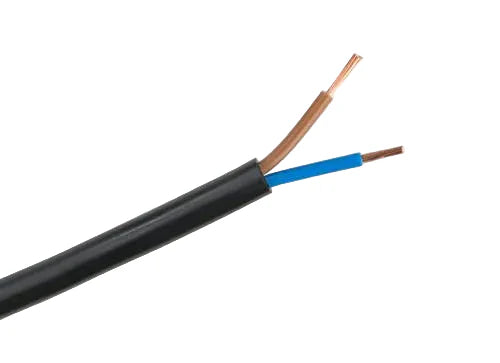 Power Cable 0.5mm 2Core Tri-Colour Black — TC FLEX-02-0005-BK