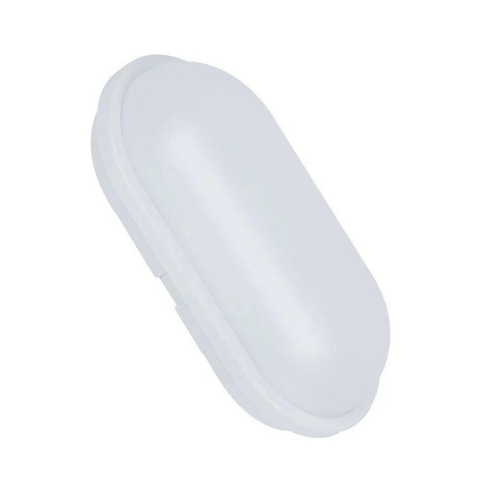 Bulkhead Light Oval LED 15W Daylight White — CL OV02-15-WH-DL